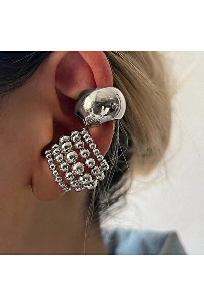 Choice AYA6347602 New Exaggerated Wide Clip-On Earrings Set For Women Simple ...