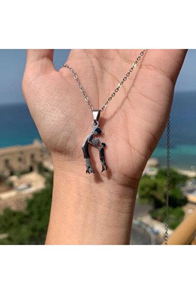 Choice قلادة على شكل قلب للأم والطفل من الفولاذ المقاوم للصدأ، قلادات على شكل...