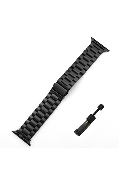 Choice حزام ساعة أسود من الفولاذ المقاوم للصدأ مقاس 38 مم و40 مم و41 مم لساعة...