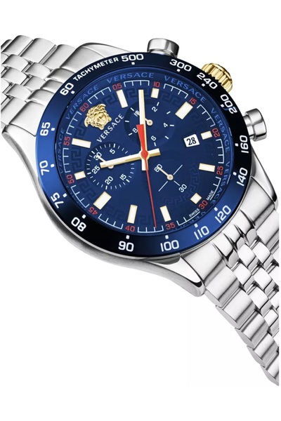Versace Vrscve2U01024 Hellenyium Chronograph Men's Wristwatch