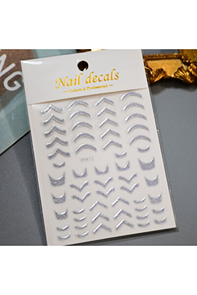 Choice NKS334-12-F07 قطعة واحدة من ملصقات فن الأظافر ثلاثية الأبعاد ذات الخطو...