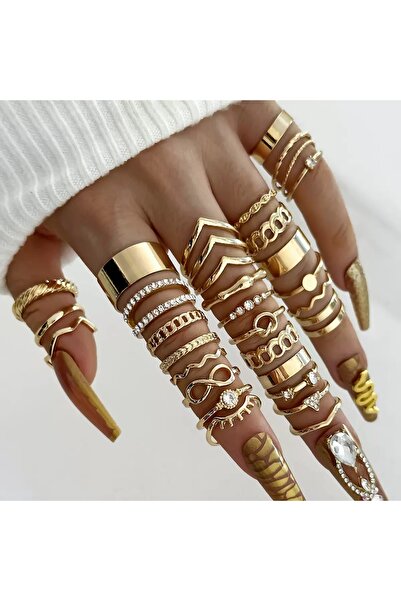 Choice 18 J060018-1 30 قطعة من الخواتم النسائية الكلاسيكية والأنيقة القابلة ل...