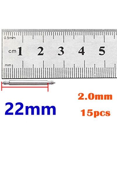 Choice 15 قطعة - 22 مم قطر 2.0 مم سوار ساعة دبوس قضيب زنبركي جزء قضيب زنبركي ...