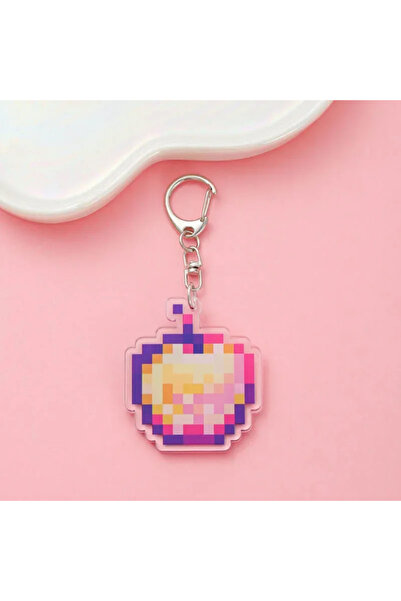 Miniso 5cm 12 Hot Game Totem of Undying Diamond Sword Eye of Enchanted Golden Keychain Pickaxe Model Toys.