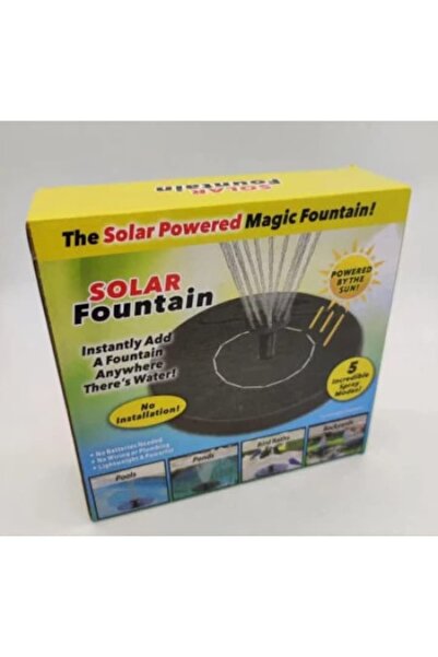 OEM Mini Floating Solar Fountain, 5 Spray Modes, Pump Included, Black, 16 cm, 40 cm Jet Height