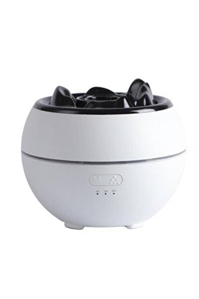 Boxely Aromatherapy Diffuser & Humidifier – Volcano Effect, 6 LED Colors, 350ml, White