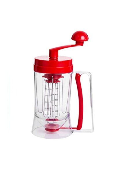 Boxely Mixer manual BX-450 pentru aluat și clătite, 900 ml, transparent