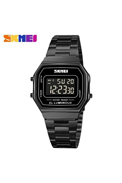 Skmei Black 1647 Casual Simple Mens Wristwatches Stainless Steel Band Waterproof Watch Men reloj hombre..