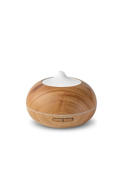 Boxely Aromatherapy Diffuser & Humidifier, 7-Color LED, 300 ml, Light Brown