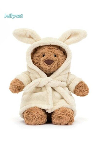 Jellycat Cute Barcelo Bear Series Plush Toys - 28cm Bathrobe Bear