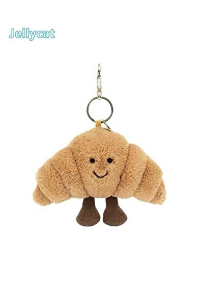 Jellycat Croissant Plush Charm - Pendant for Keychains, Bags, Phone Cases, Zippers, Car Decoration