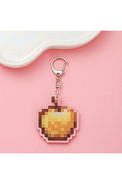 Miniso 5cm 13 Hot Game Totem of Undying Diamond Sword Eye of Enchanted Golden Keychain Pickaxe Model Toys.