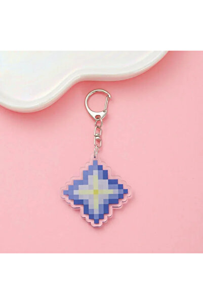 Miniso 5cm 9 Hot Game Totem of Undying Diamond Sword Eye of Enchanted Golden Keychain Pickaxe Model Toys..