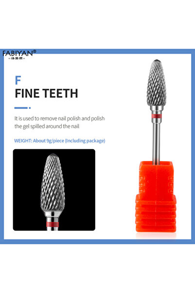 Choice9 مثقاب فن الأظافر F من الفولاذ المقاوم للصدأ أدوات مخروطية لإزالة الجل...