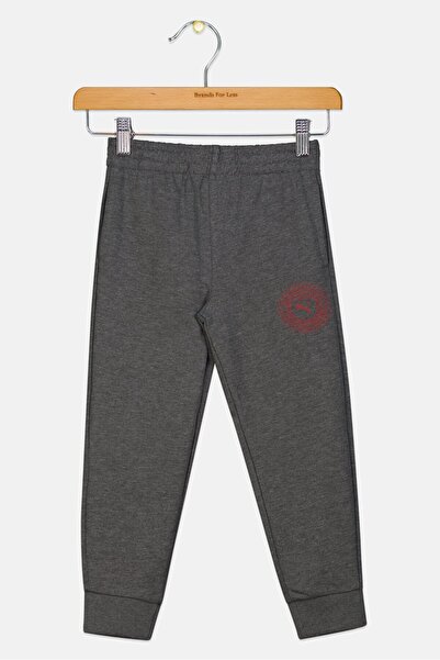 Puma Kids Boy Graphic Print Pull On Outdoor Leggings, Dark Grey