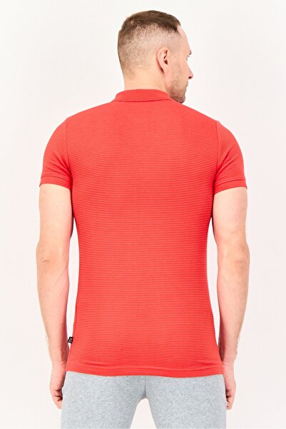 Puma Men Slim Fit Short Sleeve Outdoor Polo Shirt, Red