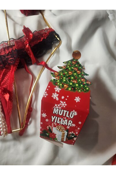 G&H UNDERWEAR Christmas New Year Boxed Pearl String Thong Panties