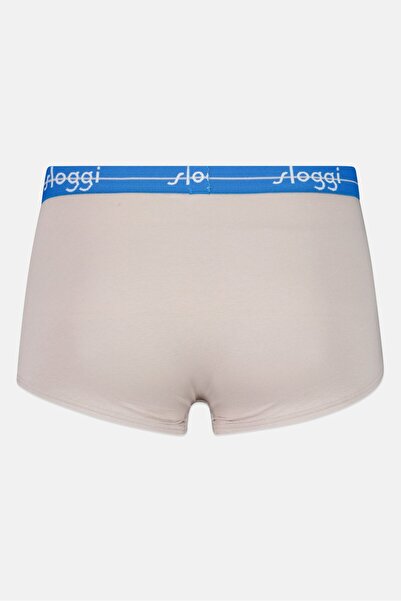SLOGGI Men 2 Piece Brand Logo Boxer Brief, Grey