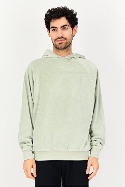 adidas Men Sportswear Fit Long Sleeves Basketball Hoodie,Mint Green