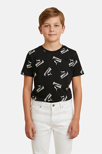 Puma Kids Boy Sportswear Fit Short Sleeve Outdoor T-Shirt, Multicolor