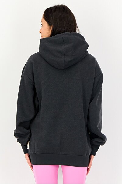 adidas Women Sportswear Fit Long Sleeve Outdoor Hoodie, Dark Grey