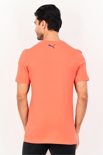 Puma Men Sportswear Fit Short Sleeve Decor8 Outdoor T-Shirt, Red