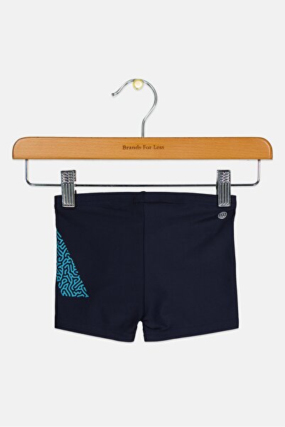 adidas Kids Boy Brand Logo Boxer Swimwear, Navy
