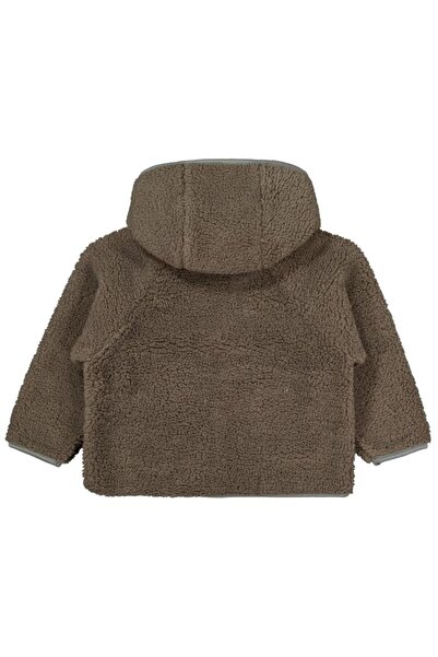 Civil Boys Piped Zippered Cardigan for Ages 2-5 - Khaki 4-5 Years