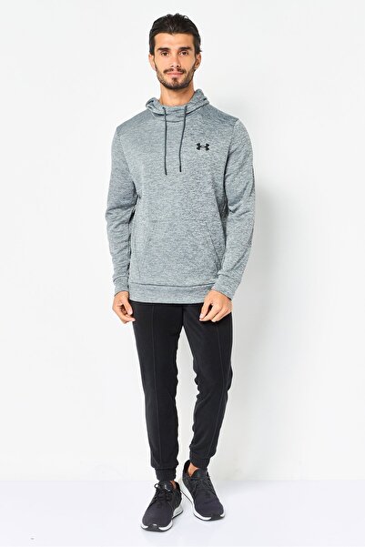 Under Armour Men Loose Fit Long Sleeve Outdoor Hoodie, Heather Grey