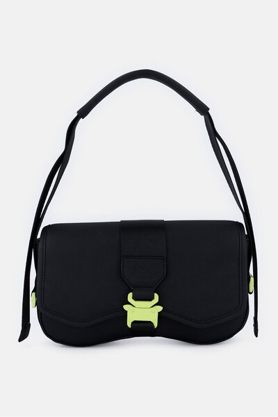 Puma Women Brand Logo Shoulder Bag, Black