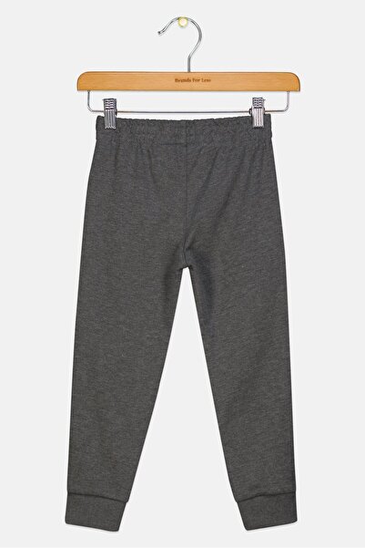 Puma Kids Boy Graphic Print Pull On Outdoor Leggings, Dark Grey