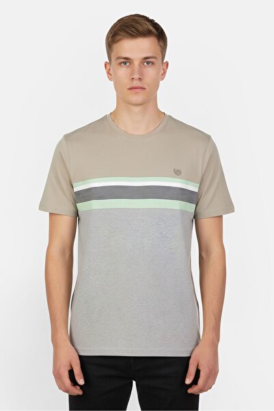 Chaps Men Crew Neck Short Sleeve Stripe T-Shirt, Multicolor