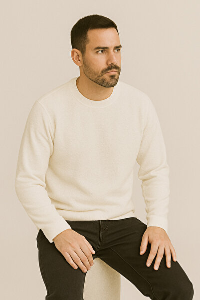 UOMOPARK Nordicline D.Face Textured, Minimal Design, Comfortable Fit Premium Men's Sweatshirt 2772-1