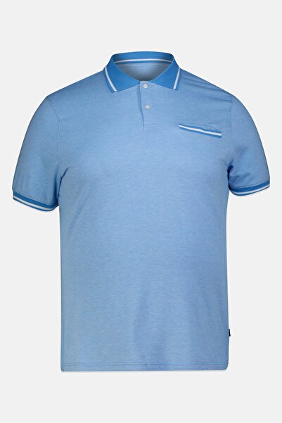 Chaps Men Regular Fit Birdseye Short Sleeve Polo Shirt, Blue