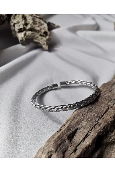 LAYDA Örgü motifli esneyebilen çelik bileklik