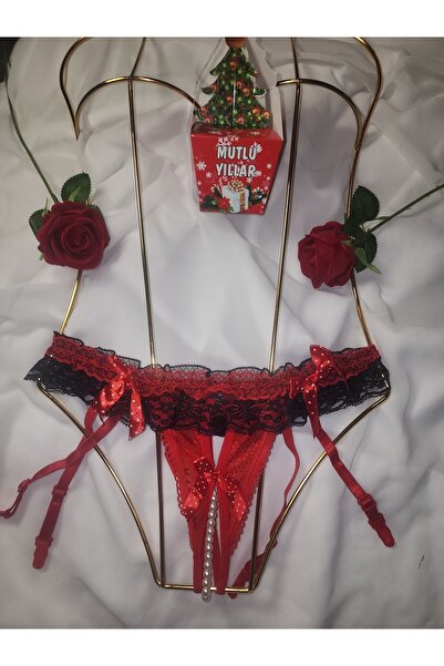 G&H UNDERWEAR Christmas New Year Boxed Pearl String Thong Panties