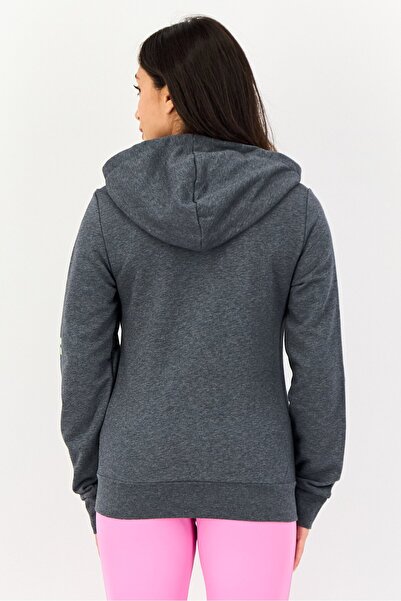 adidas Women Sportswear Fit Long Sleeve Outdoor Hoodie, Grey