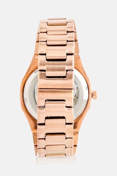 TUCCI Men TW0597 Stainless Steel Analog Watch 40 mm, Rose Gold