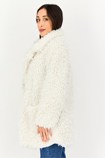 Sadie & Sage Women Faux Fur Softshell Jackets, Ivory