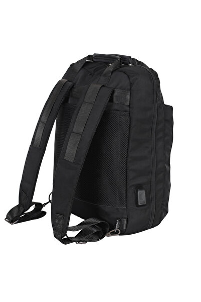 Assoda Spacious, water-resistant everyday backpack with a 16-inch USB charging port - Black