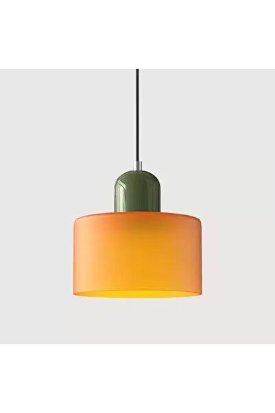 Choice Warm White Matte Orange3 Vintage Stained Glass Small Chandelier Bedsid...