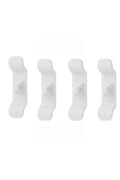 Choice 4PCS White Cord Wrapper Cable Holder Clip Clamp Cord Organizer Cables Storage For Kitchen Appliances