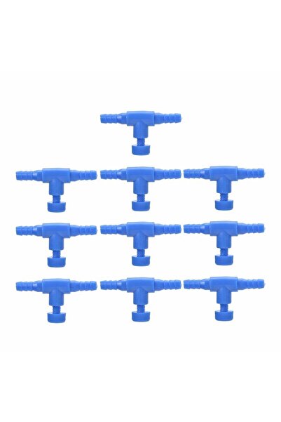 Choice صمام منظم للتحكم في تدفق خط الهواء لحوض السمك، 10 قطع باللون الأزرق، م...