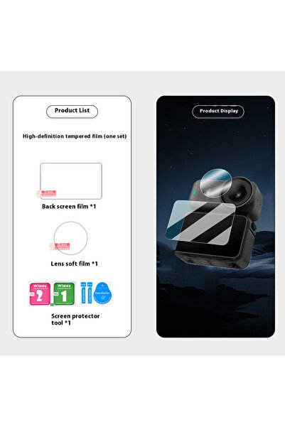 Choice 1 قطعة واقي شاشة من الزجاج المقوى لـ DJI OSMO Nano + HD Lens Soft Film...