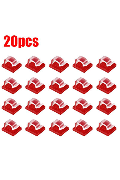 Choice مشبك منظم كابلات شفاف من 20 قطعة إلى 100 قطعة لشحن USB وخطوط البيانات ...