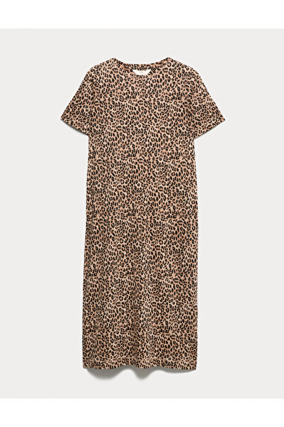 Marks & Spencer Cool Comfort Baskılı Uzun Gecelik