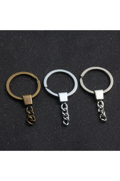 Choice 100 قطعة من حلقات المفاتيح البرونزية العتيقة (10/50/100 قطعة) لصنع الم...