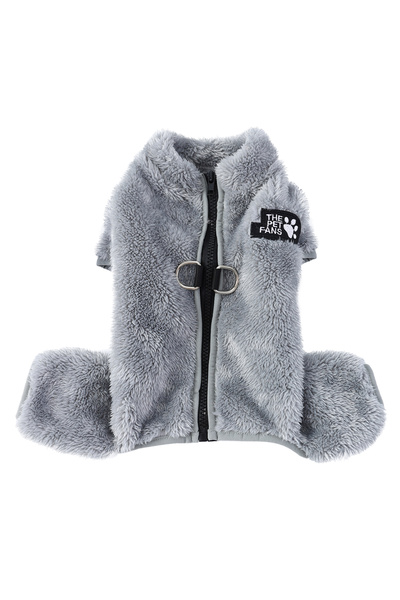 Choice ملابس شتوية رمادية صغيرة للكلاب الصغيرة والمتوسطة الحجم، بدلة دافئة من...