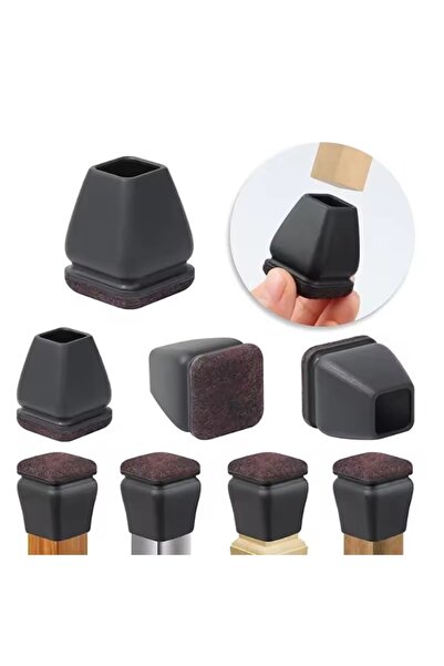 Choice واقيات أرجل الكراسي للأرضيات مقاس S(14-20 مم) 8 قطع، غطاء قدم قطري مع ...