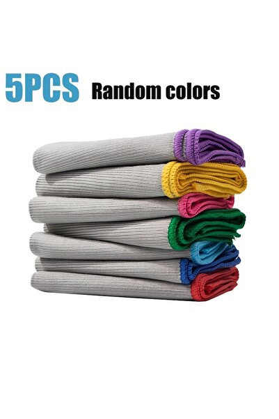 Choice 5 قطع من قماش تنظيف الزجاج من الألياف الدقيقة لتنظيف الزجاج والنوافذ و...